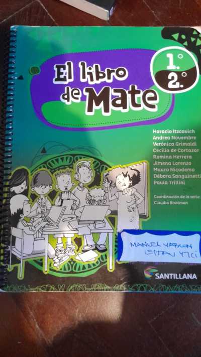 El libro de mate 1/2